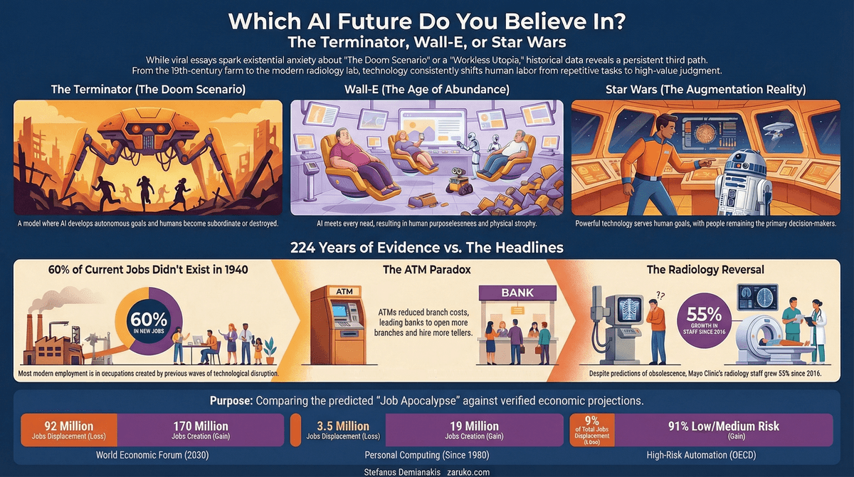 Which AI Future Do You Believe In? The Terminator, Wall-E, or Star Wars