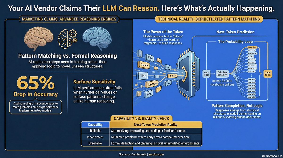 Your AI Vendor Claims Their LLM Can Reason. Here's What's Actually Happening.